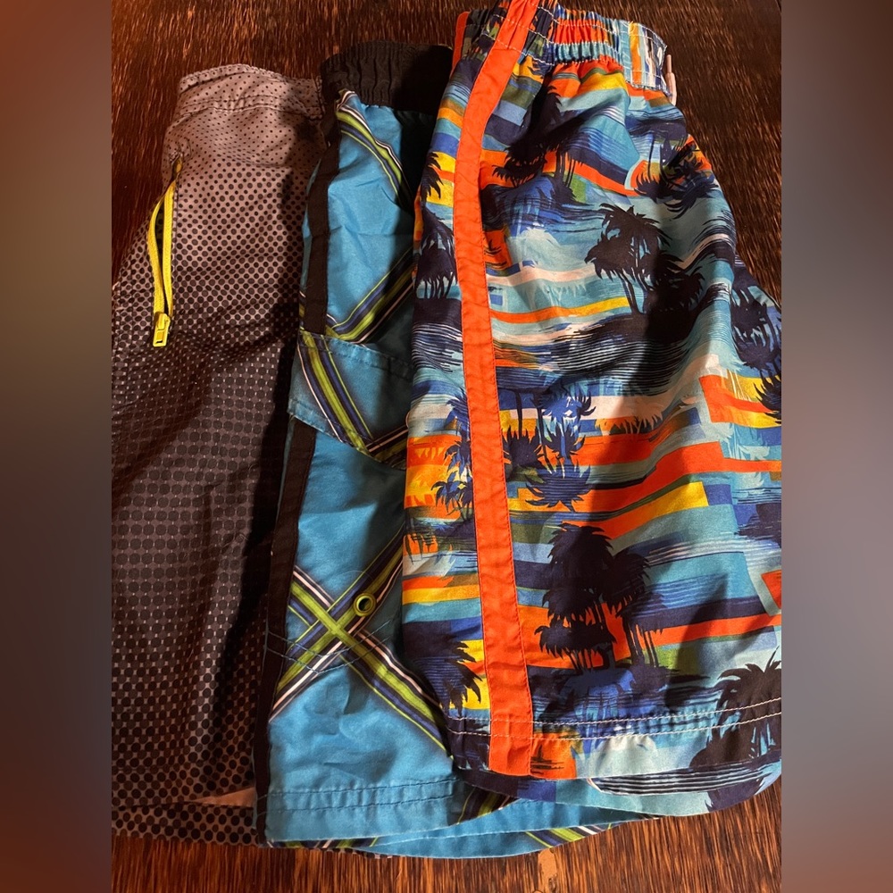 Set of boys medium swim shorts